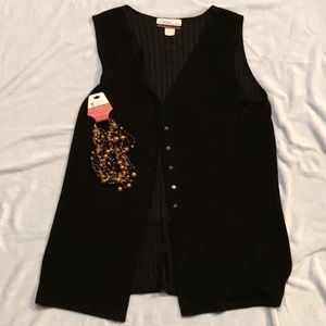 Long vest with new Charlie charm necklace